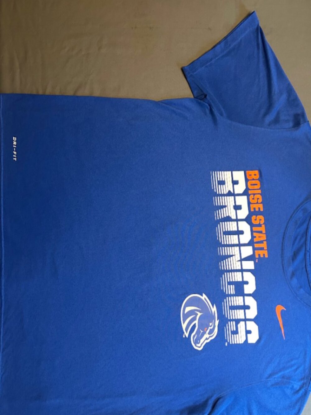 Nike Boise State Broncos Dri-FIT Athletic T-Shirt Royal Blue Mens Large